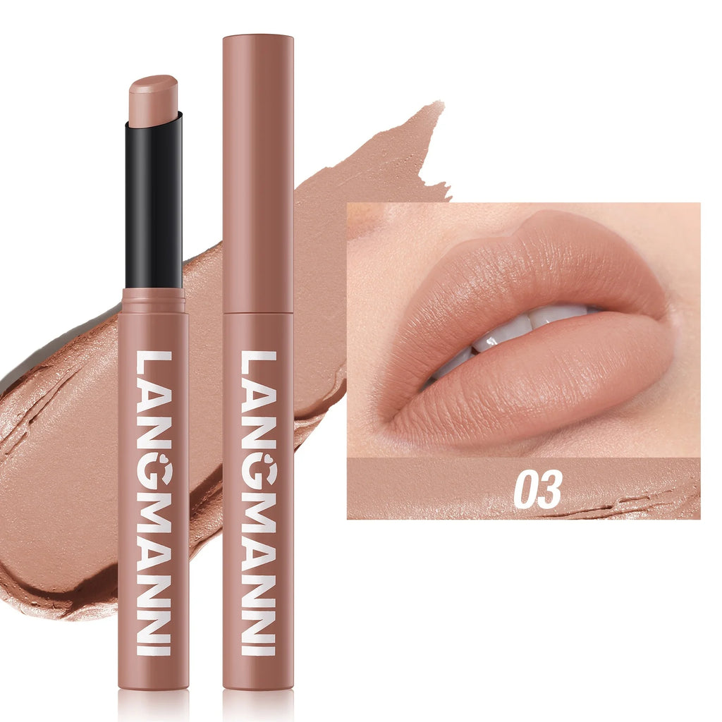 Highly Pigmented Long-Lasting Matte Lipstick Crayon - Available In Berry, Coral, Pink, And Red Shades
