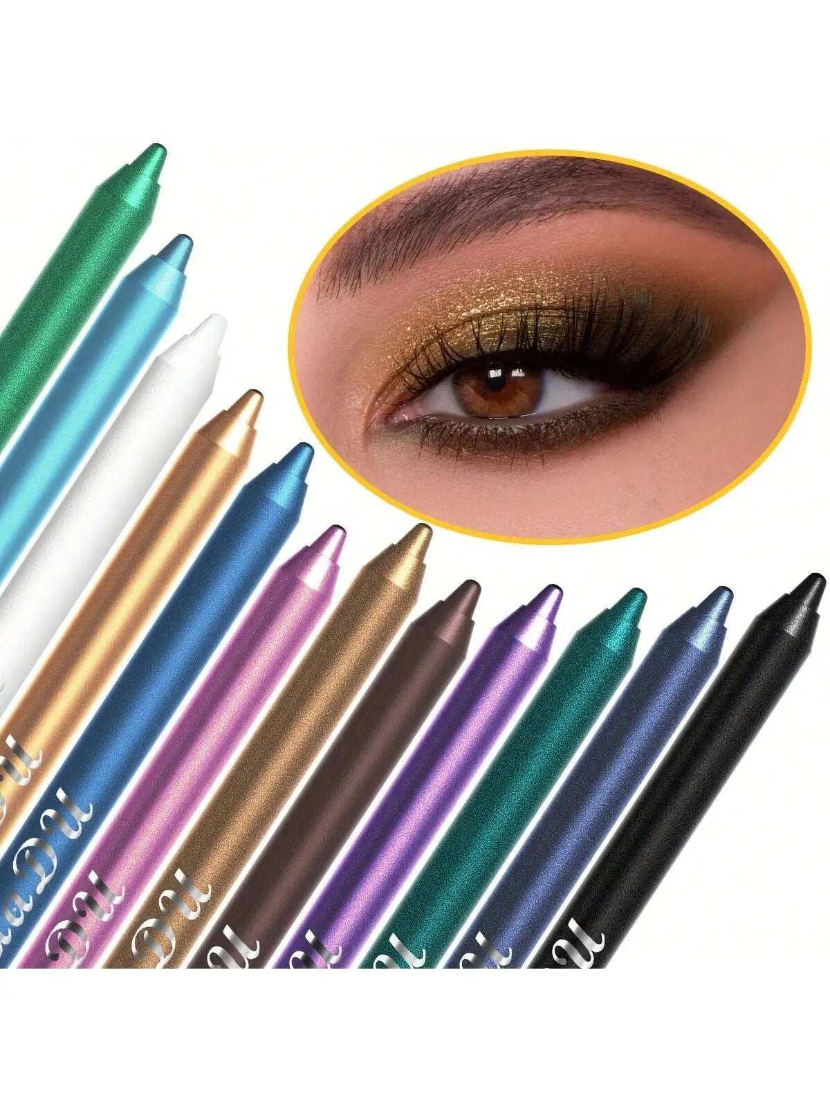 Waterproof Eyeliner Pencil Set A Combination of Multiple Colors Creates The Perfect eye Makeup Shimmering Multi-Color Eyeshadow