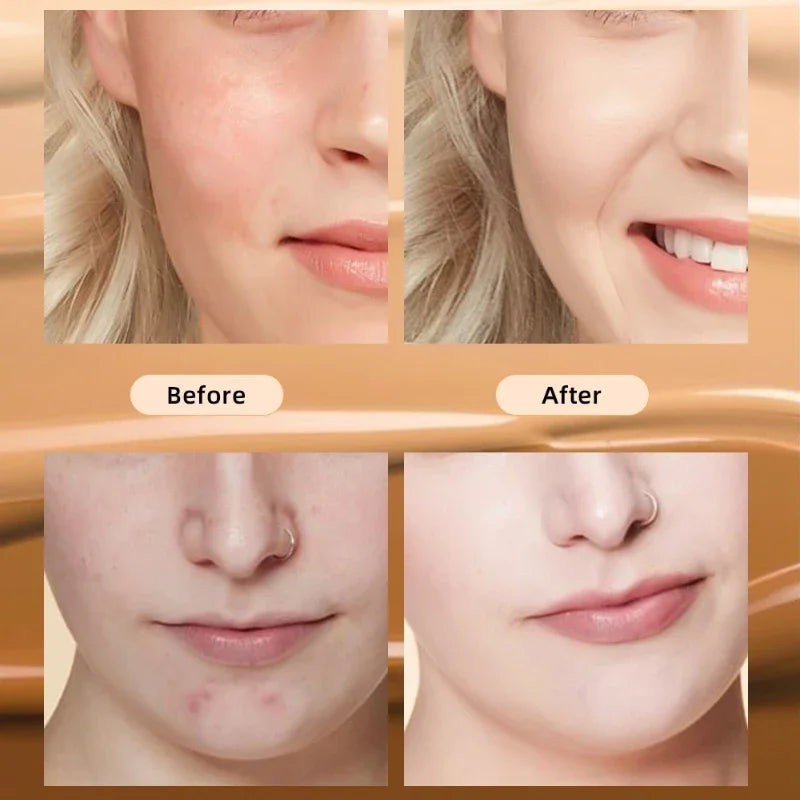 Liquid Foundation Cream Concealer Stick 6 Color Moisturizing Full Coverage Oil-control Natural Lasting Concealer BB Cream Makeup