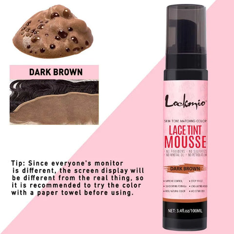 Wig Tint Foam for Lace Front Dyeing Mousse Natural Quick Dry Grid Invisible Color Hair Spray for Toupees