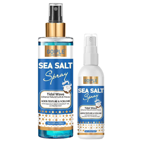 GOIPLE 200ml Sea Salt Spray Moisturizes Conditions Hair Texture Thicknes Beach Surfer Hairspray Mist For Men and Women