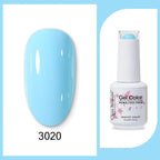 Clou Beaute 15ml Red Black White Green Neon Gel Nail Polish Base Top Coat Velvet Top 400 Colors Semi Permanent Gel Nail Varnish