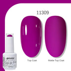 Arte Clavo Solid Color Gel Nail Polish 15ml Soak Off UV LED Gel Semi-Permanent Glitter Polish For Manicure Nail Art Salon Gel