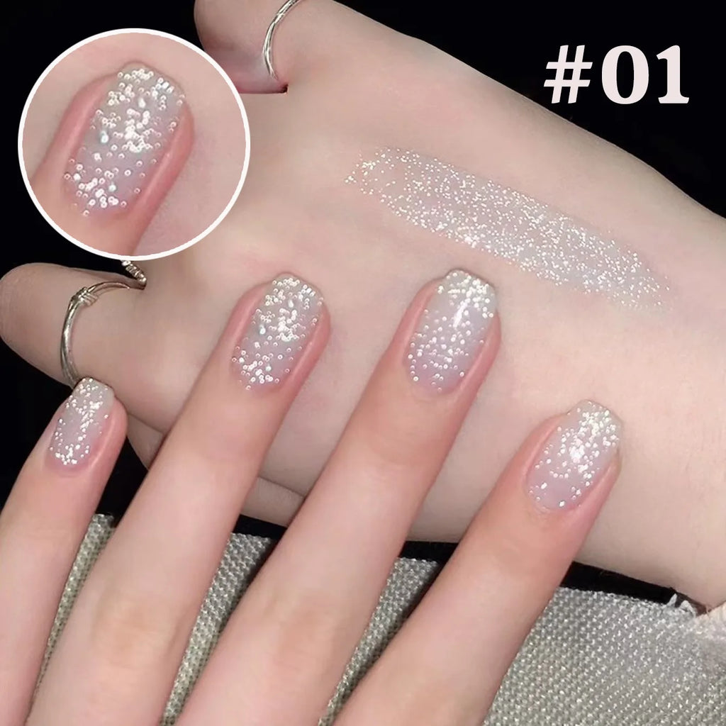 1-12pcs WS Carnival Party Broken Diamonds Nail Gel Polish Summer New Super Flash Quick Dry Long Lasting Nail Art Nail Supplies