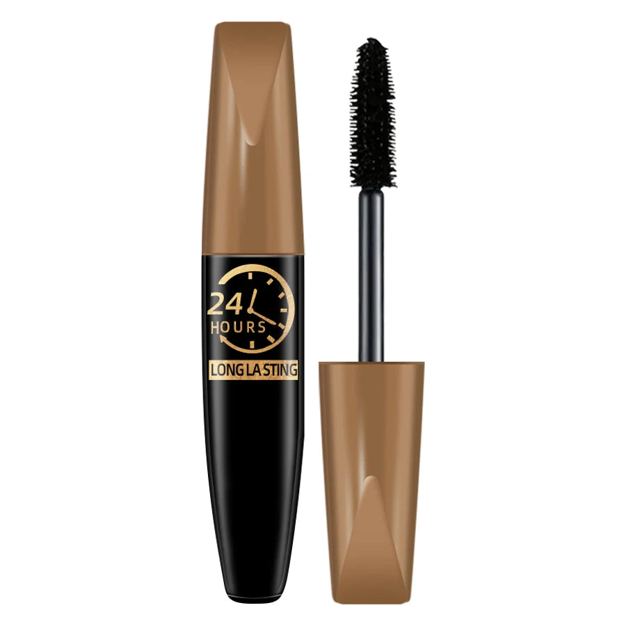 5D Eye Black Mascara Waterproof Lengthens Eyelashes Extension Silk Fiber Mascare Eye Makeup for Women Cosmetic Korean Make up