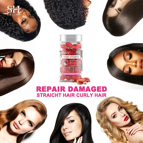 Hair Vitamin Capsule Hair Repair Damaged Hair Care Capsules Essence Protein Smooth Hair Care Repair Anti Loss Essential Oil