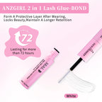 DIY eyelash extension set natural eyelash group set D curl single false eyelash group with bond and seal ,remover,tweezer