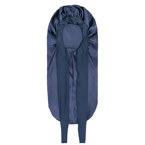 Extra Large Hair Long Silk Bonnet Cap With Elastic Satin Hair Band Comfortable Head Cover Night Sleep Hat For Sleeping Shower