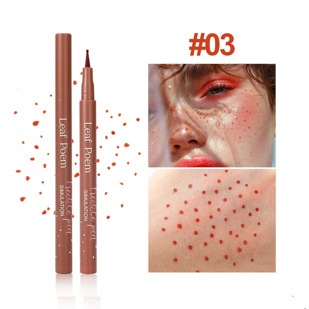 1pc Face Fake Freckles Pen Natural Waterproof Lifelike Fake Freckles Pen for Long Lasting Look Dot Spot Pen Makep Tool Cosmetic