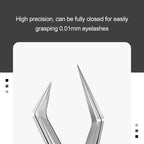 SAKURAHANA Anti-Static Eyelash Tweezers Professional High Precision Volume Extension Stainless Steel Anti-slip Makeup Tool