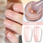 BORN PRETTY Milky White Jelly Nude Gel Nail Polish 10ml White Translucent Soak Off Gel Vernis Semi Permanent Need UV Light Cure