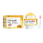 Strawberry Lip Scrub Gentle Repair Chapped Lips Deep Moisturizing Nourishing Improve Dryness Honey Orange Lip Care Exfoliator