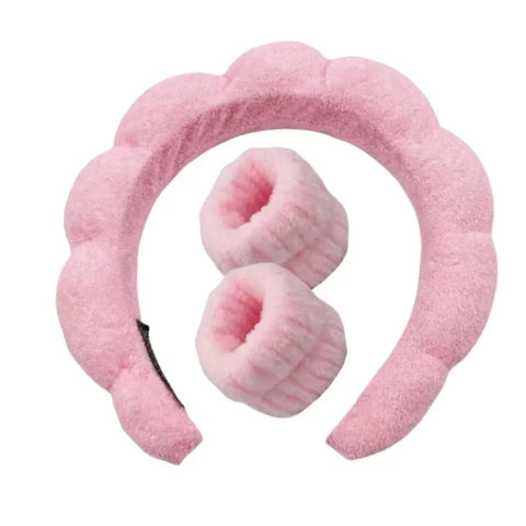 1 Pcs Spa Headband for Washing Face,No-slip Leopard Sponge Makeup Skincare Hair Band for Women Girl Puffy Padded Headwear