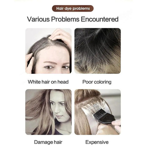 Collagen Argan Oil Black Hair Dye Shampoo 400ml 3-in-1 Nourishing Formula for Gray Hair, Long-Lasting Color for Men Women