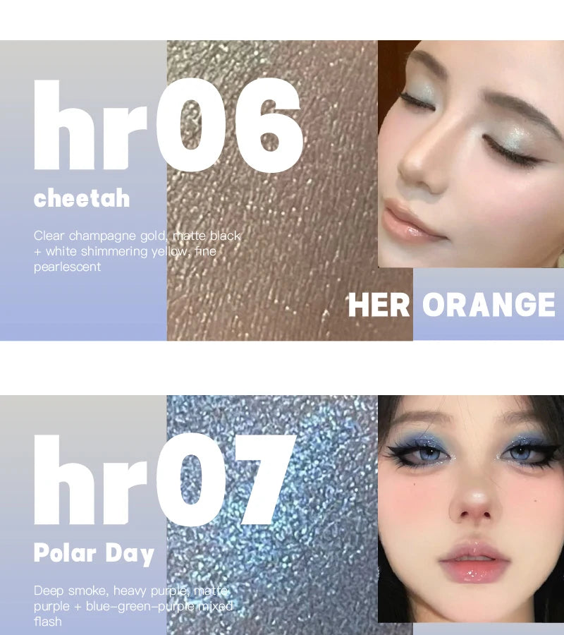 HERORANGE youth monochrome makeup eye shadow ins pearlescent fine flash natural delicate mashed potato eye shadow plate