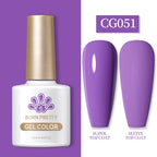 BORN PRETTY 10ml Gel Nail Polish Gel 130 Colors Semi Permanent Solid Nail Gel Varnish Soak Off UV Gel for Base Top Coat