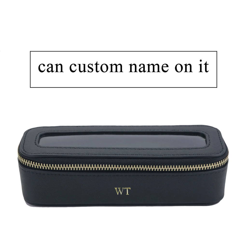 Customized Letters Colorful Classic Saffiano Portable Travel Clear PVC Cosmetic Bag TPU Wash Bag Makeup Brush Storage Bag Gift