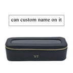 Customized Letters Colorful Classic Saffiano Portable Travel Clear PVC Cosmetic Bag TPU Wash Bag Makeup Brush Storage Bag Gift