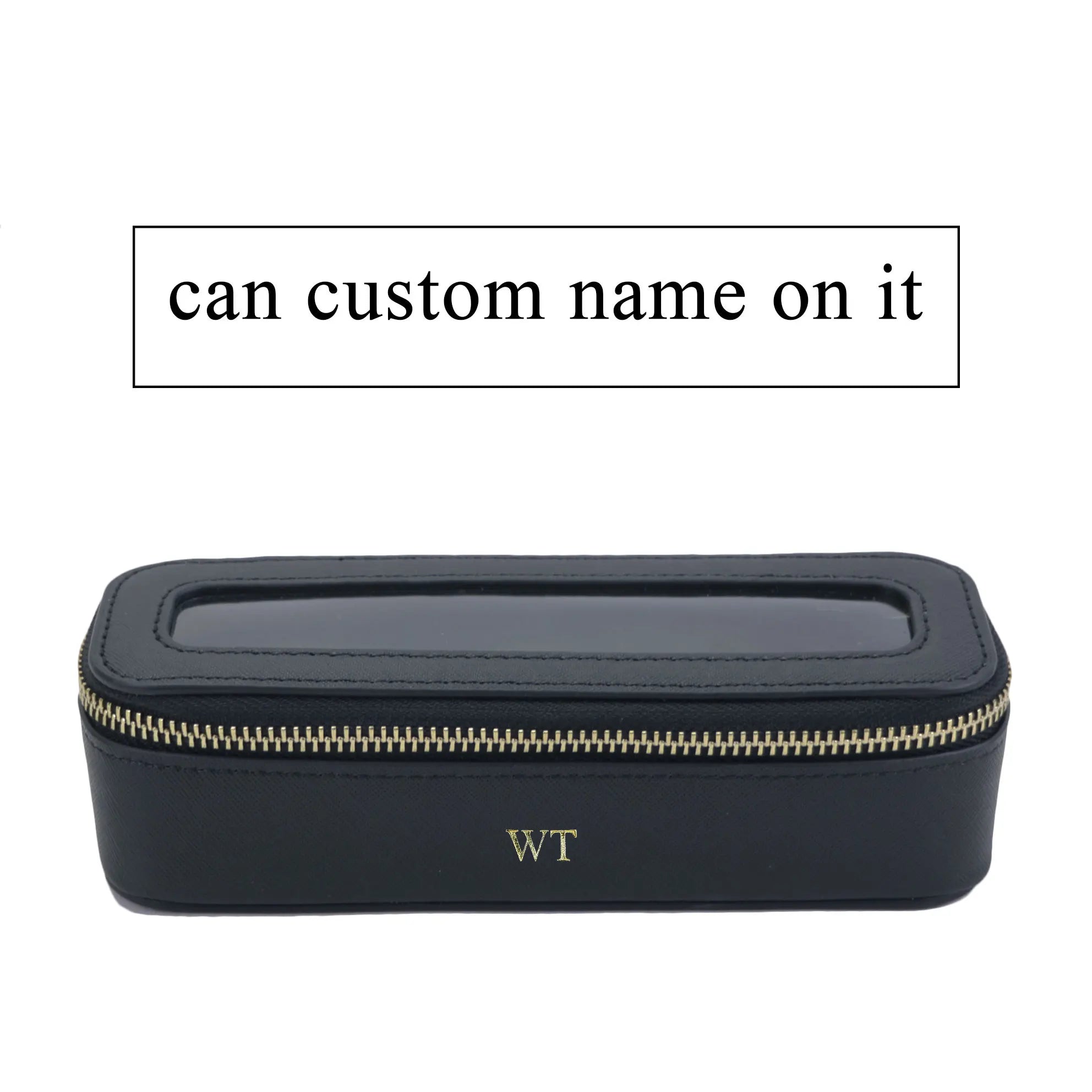 Customized Letters Colorful Classic Saffiano Portable Travel Clear PVC Cosmetic Bag TPU Wash Bag Makeup Brush Storage Bag Gift