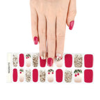 Leopard Semi-Cured Gel Nail Strips Simple Transparent Color Adhesive Long Lasting Gel Nail Stickers Harden In UV Lamp Need