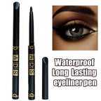 1Pc Black Coffee Waterproof Eyeliner Pencil Long Lasting Easy To Wear Eye Liner Gel Matte Quick Drying Eyeliner Pen Eye Makeup