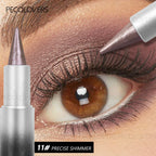1PC Monochrome Glitter Eyeliner and Eyeshadow Pencil - Waterproof, Portable, Cutting-edge Design, Perfect Holiday Gift for Girls