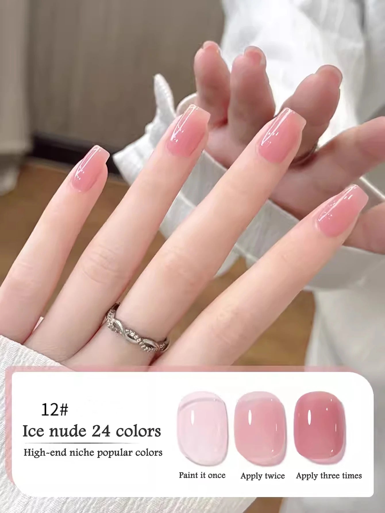 10ML 1-24PCS Milk White Jelly Gel Nail Polish Nail Art 2025 New Popular Nail Supplies UV LED Light Nails Autumn Nails