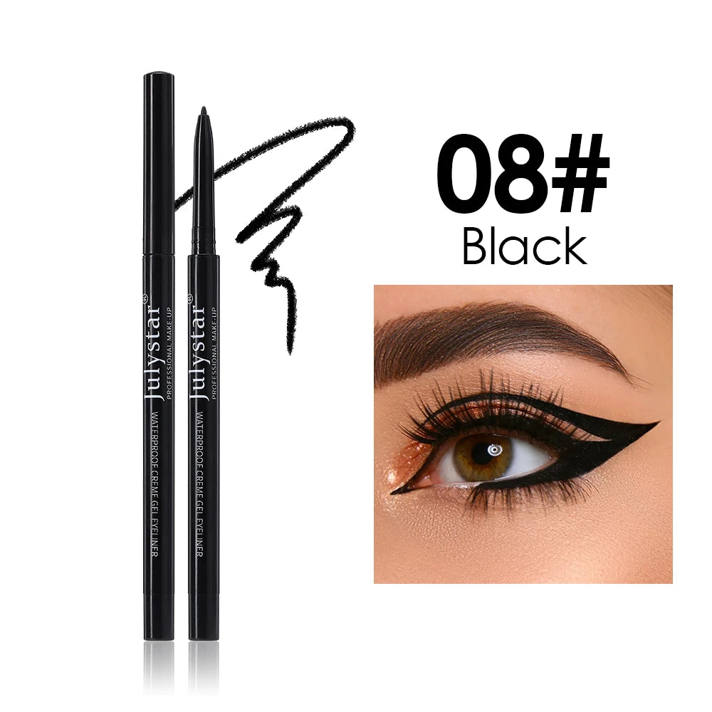 1PC White Matte Eyeliner Gel Pen Long Lasting Waterproof Eye Liner Pencil Quick-drying Non-smudge Eye Makeup for Women Cosmetics
