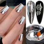 AWStorG 5ML Super Silver Metallic Gel Nail Polish Metal Effect Painting Gel Chromes Varnis Semi Permanent for Nail DIY