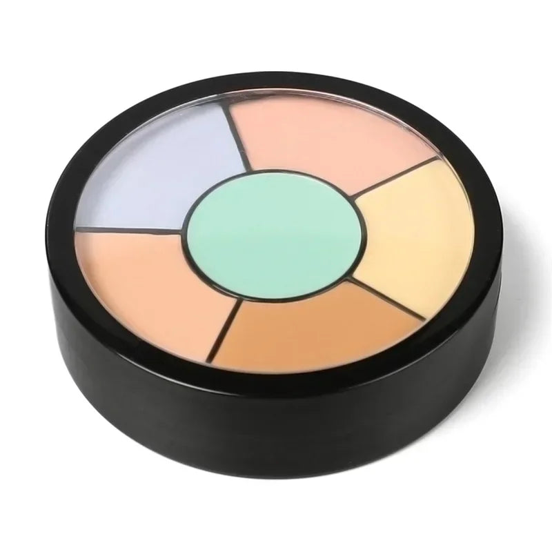 6Colors Concealer Palette Cream Texture Covers Acne Marks Dark Circles Multifunction Face Makeup Lasting Brighten Face Cosmetics
