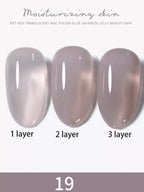 1-30pcs PSK Nude Pink Color Nail Art Ice Transparent Bare Color Nail Enamel 2026 New Net Red Popular White Gel Nail Polish