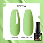 MEET ACROSS 7ml Red Blue Green Metallic Gel Nail Polish Super Bright Mirror Effect Semi Permanent LED UV Gel Nail Art Varnish