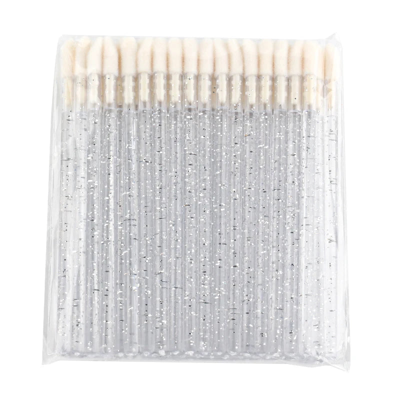 Lanjinglin 5/50 Pcs Lip Brush Reusable Makeup Brushes Lipstick Applicator Wands Eyelashes Extension Tool Beauty Accessories