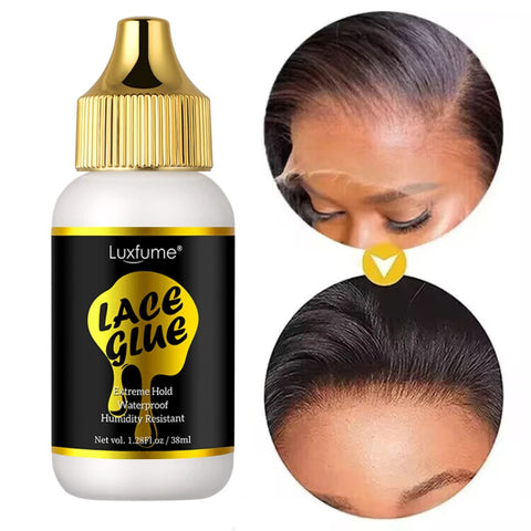 38ml Lace Glue Gel for Wig Stalling,Waterproof Wig Hair Adhesive,Unisex Durable Adhesive for Hair Accessories For All Hair Types