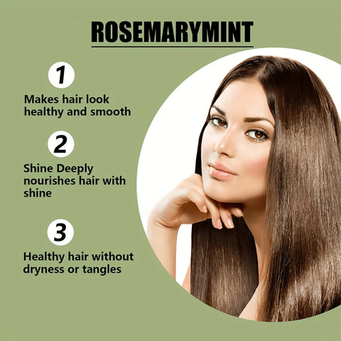 Rosemary Hair Mask Enhances Hair Quality, Nourishes Roots Treats Split Ends Repairs Hair Shine and Promotes Healthy Hair Care