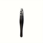 Zirconia Ceramic Pointed Tweezers Stainless Steel Tweezers with Slanted Tips Edges Eyebrows Beards Hair  Eyelash Tweezers