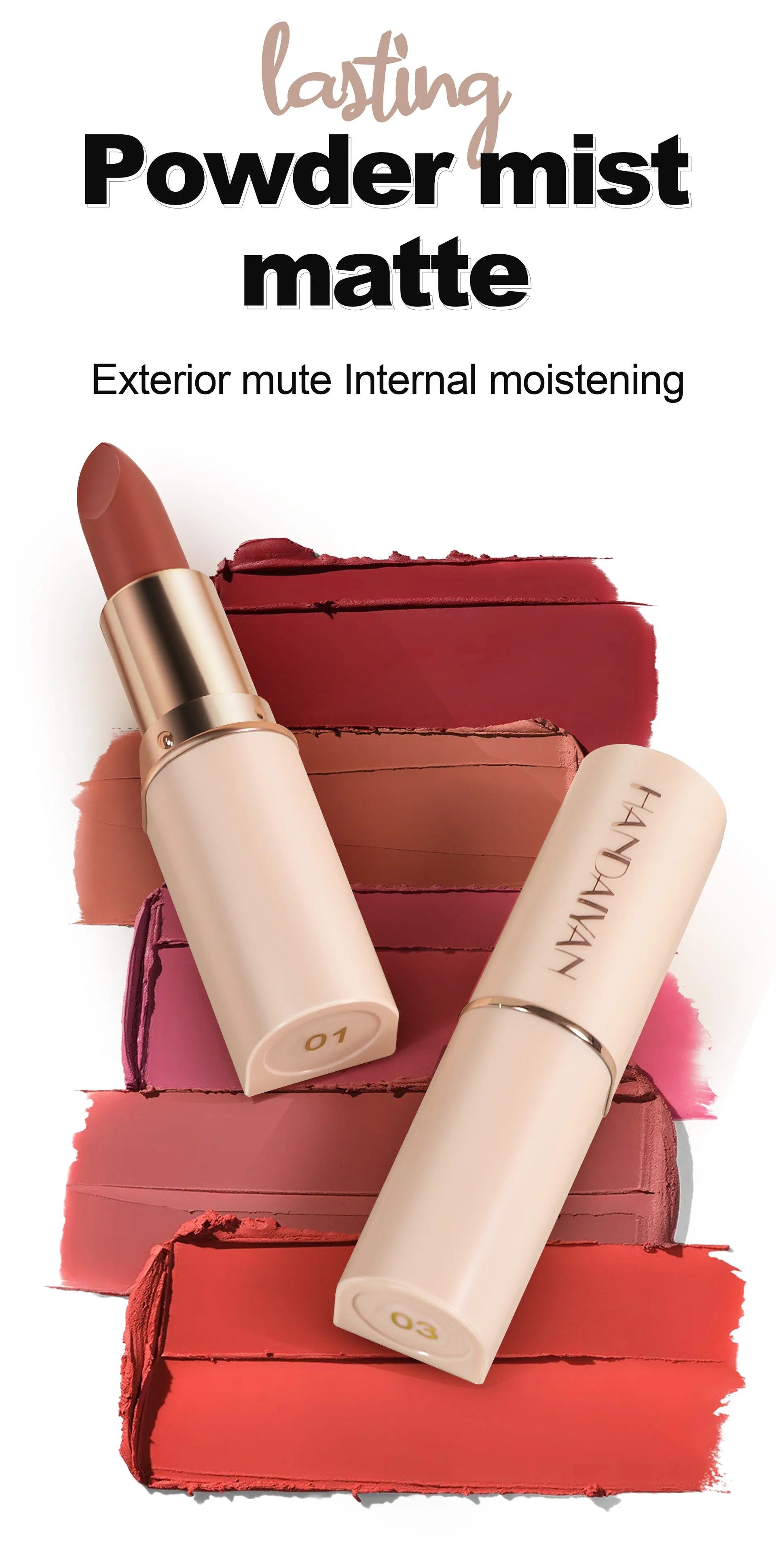 8 Colors Deep Red Matte Lipstick Waterproof Non-Stick Velvet Texture Easy Apply Rose Red Lip Makeup Long-Lasting Cosmetics