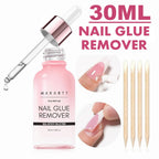 Nail Glue Remover for Press on Nails, 50ML Nail Glue Remover for UV Nail Glue, Non acetone Gentle Glue Off for False Nails Glue