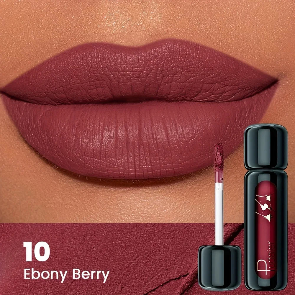 Matte Velvet Lip Mud, Highly Pigmented Non-Stick Lip Gloss, Long Lasting Waterproof Lip Makeup Gift for Mother’s Day