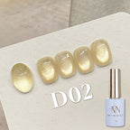 MIANEL 12ML 1-12pcs Jiannan Bistro Cat Eye Gel Nail Polish Blue Nails White Nails Pink Nails Nail Art Use Nail Supplies