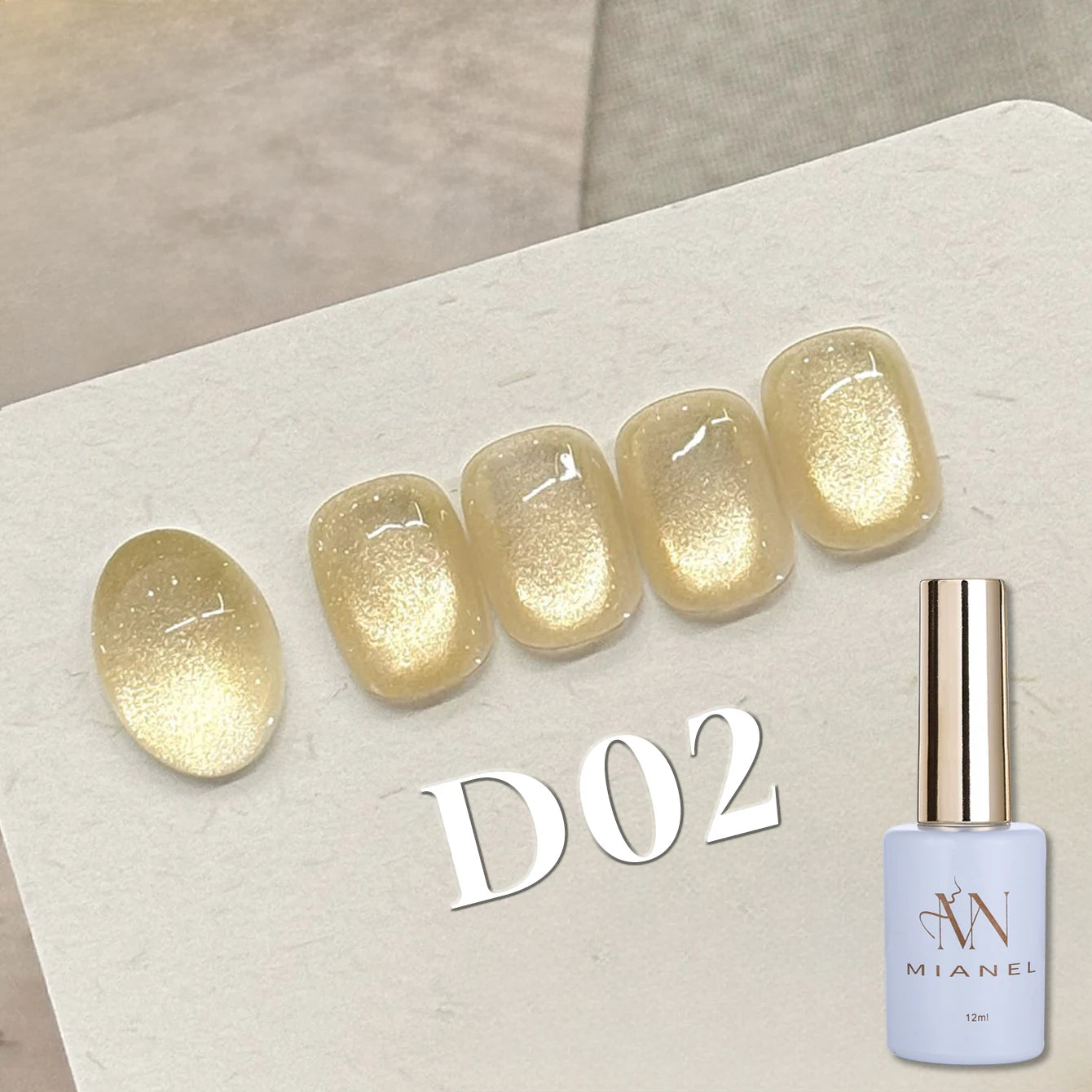 MIANEL 12ML 1-12pcs Jiannan Bistro Cat Eye Gel Nail Polish Blue Nails White Nails Pink Nails Nail Art Use Nail Supplies
