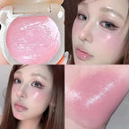 Cute Bear Water Light Blush Cream Vitality Pink Moisturizing Highlighter Face Blusher Easy to Apply Rouge