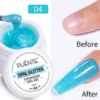PUENTE 5ml Metallic Painting Liner Gel Polish Bright Mirror Effect Semi-Permanent UV Nail Varnish For Stunning French Nail Art