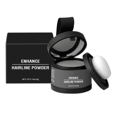 Powder (light Brown) Hair Root, Immediately Hair Color Shadow Covers Gray Hair, Hair Is Moisturized, Naturally Modified Hair Top