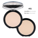 Face Pressed Powder Foundation Coverage Lasting Oil Control Natural Natural Ivory White Face Powder Mineral Foundation Cosmetics