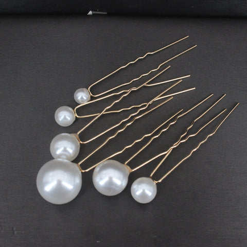 Bridal Wedding Hair Accessories Rhinestone Hair Pins Forks for Women Pearl Hairpins Bride Headpiece Party Jewelry Gift