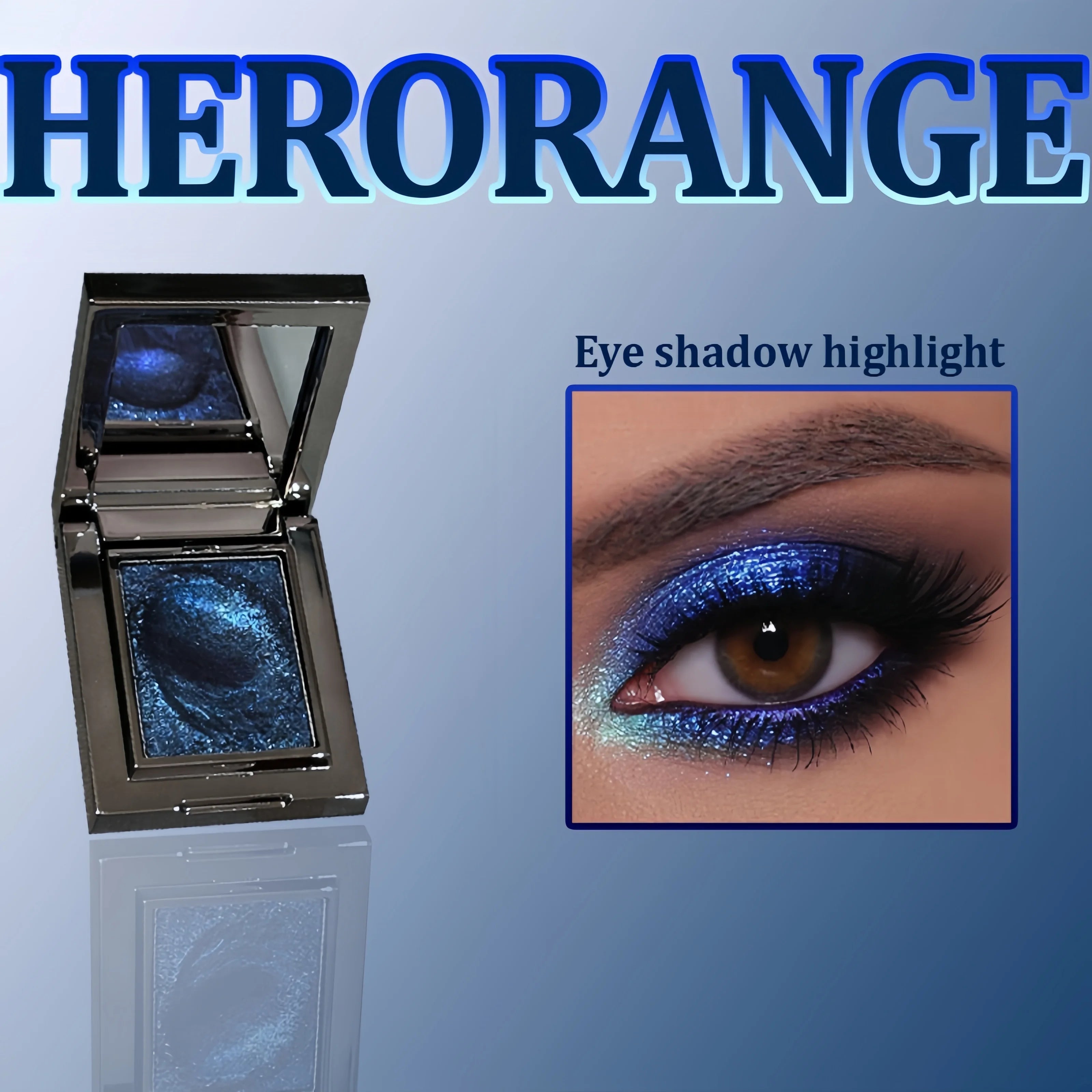 Monochrome Eye Shadow, Flashing, Brightening, Long-Lasting Color, Waterproof and Sweat-Proof, Natural Cosmetics for Creating Exquisite Eye Makeup, Music Festival Party Role-Playing