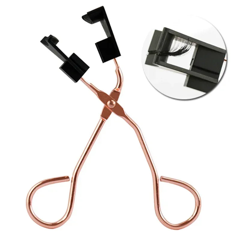 Portable Magnetic Eyelash Curler Clip Stainless Steel Magnetic Lashe Details Curling Applicator Natural Look Eyelash Makeup Tool
