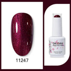 Clou Beaute 15ml Red Black White Green Neon Gel Nail Polish Base Top Coat Velvet Top 400 Colors Semi Permanent Gel Nail Varnish