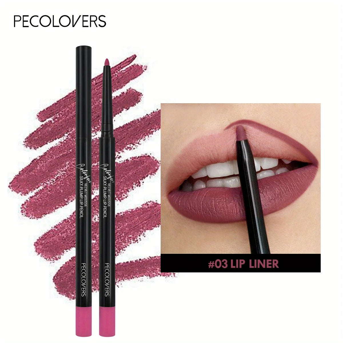 Velvet Misty Matte Lip Liner Pencil Non-fading Stereo Lip Liner Pencil Contour Line Makeup Lipliner Pen, Mother's Day Gift, 1pc